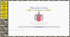 Desktop Screenshot of blaszkowski.org