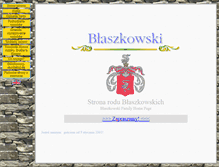 Tablet Screenshot of blaszkowski.org